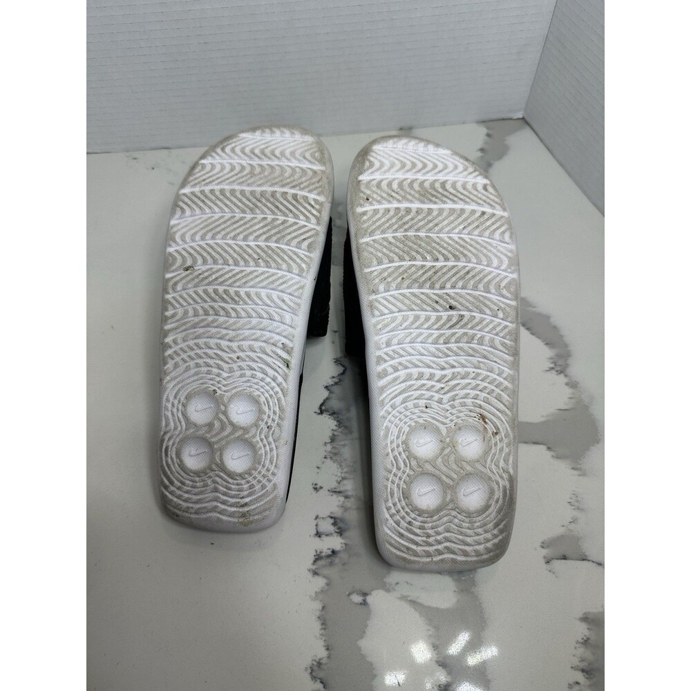 Nike Air Max Cirro Slide Sandals Black White Metallic Silver DC1460-004 Men Boys - Picture 2 of 5